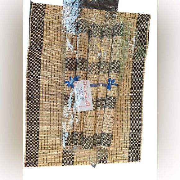 6 PIECE BAMBOO PLACEMAT SET - Picture 6 of 8